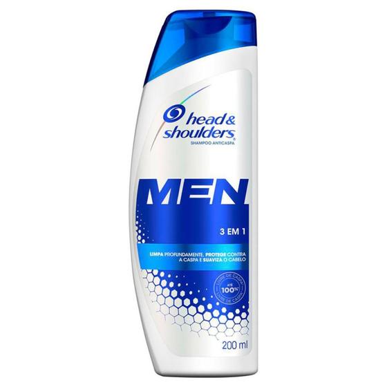 Imagem de Head & shoulders men shampoo anticaspa 3 em 1 com 200ml