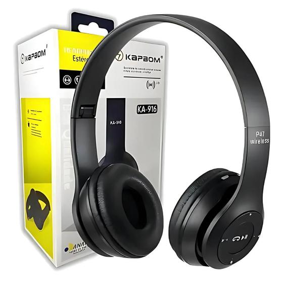 Imagem de Headfone KA916 KAPBOM  Som Imersivo, Conforto e Estilo para o Seu Dia a Dia Cores Sortidas