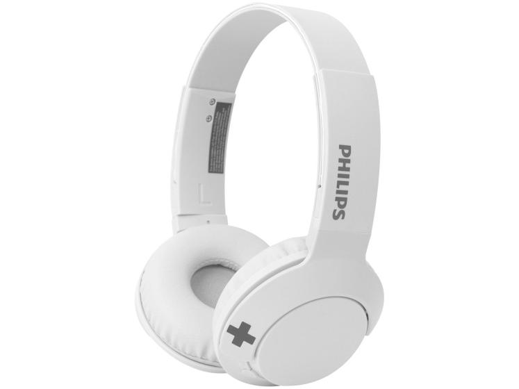 Fone de Ouvido Headphone Sem Fio Bass+ Branco Philips Shb3075wt/00