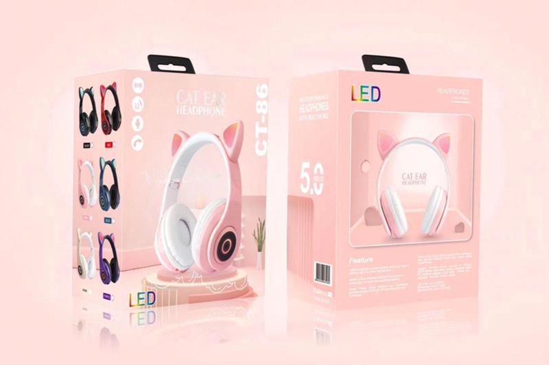 Imagem de Headphone cat ear CT-86 - LED