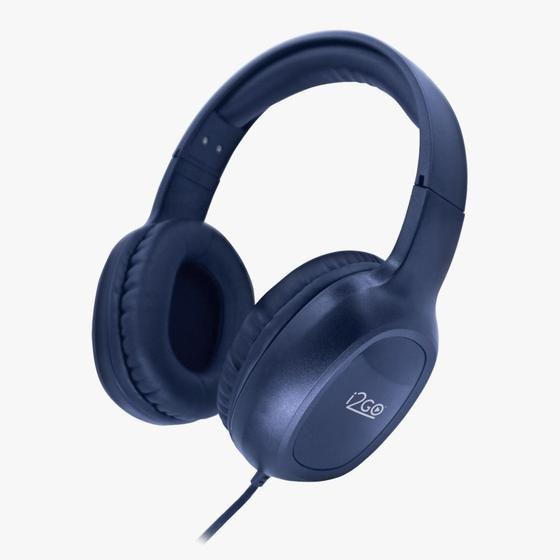 Headphone Com Microfone Bass Go Deep Blue I2G0 Plus 1,2m Azul Menor preço em Headphone Com Microfone Bass Go Deep Blue I2G0 Plus 1,2m Azul