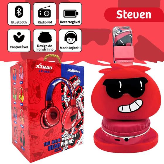 Imagem de Headphone Ergonomico Bluetooth USB Designer Steven Infantil