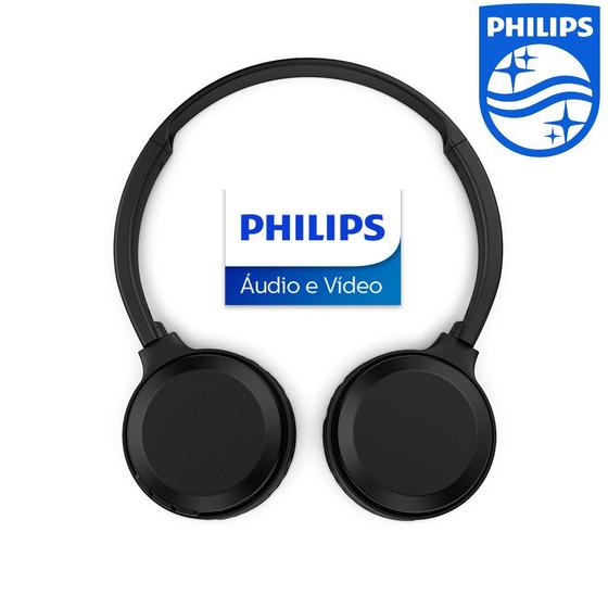 Imagem de Headphone Esportivo Bluetooth Philips - 1000 Series com Microfone Preto Wireless Chamadas Sem fio