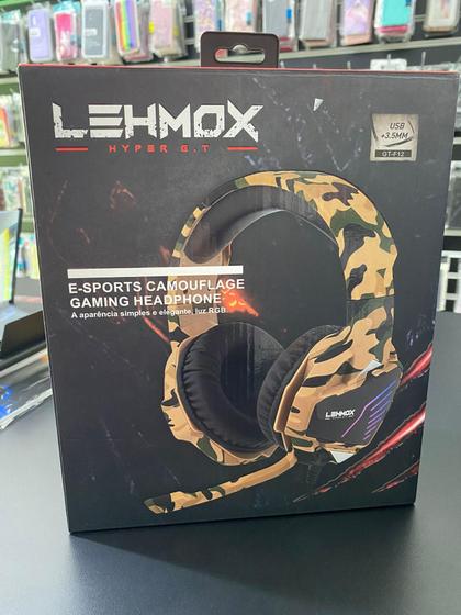 Imagem de Headphone gamer  lehmox e-sports camouflage GT-F12