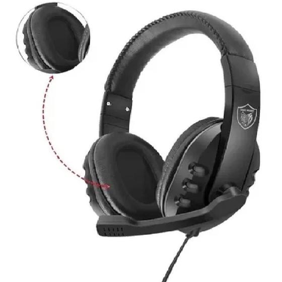 Headphone Headset Fone De Ouvido Gamer Profissional Com Fio Jogos Computador Microfone GM-002 Menor preço em Headphone Headset Fone De Ouvido Gamer Profissional Com Fio Jogos Computador Microfone GM-002