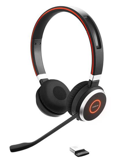 Imagem de Headset Bluetooth Stereo Jabra Evolve 65 com adaptador Link 380