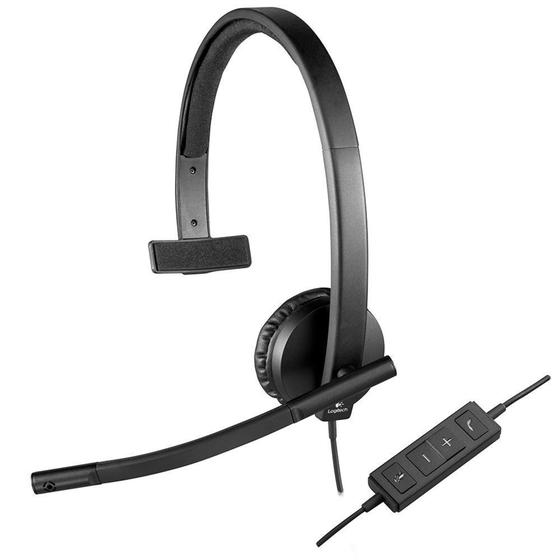 Imagem de Headset c/microfone h570e mono  usb  logitech*