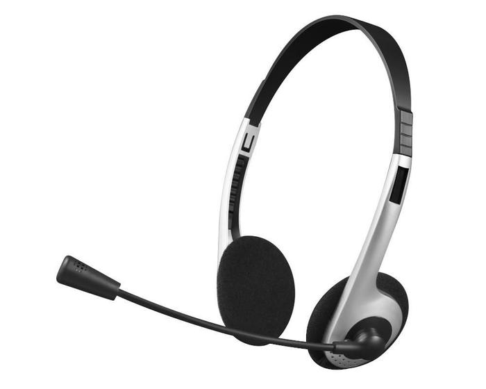 Imagem de Headset C3 Tech C3Plus Prata P2 3,5Mm - Ph-01Si (Ph-01Si)