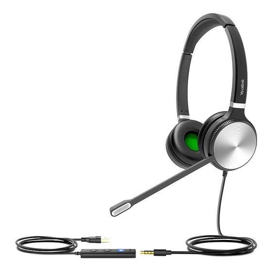 Imagem de Headset Com Fio Yealink Modelo Uh36 Duplo Teams