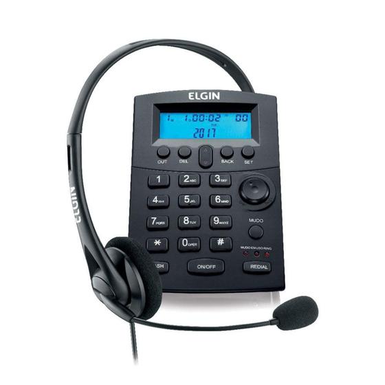 Imagem de Headset com Teclado e Identificador Preto HST8000 42HST80000000 Elgin