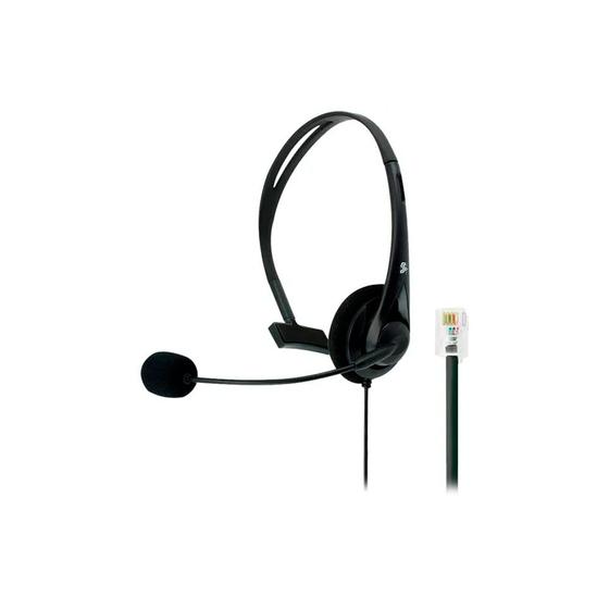 Imagem de Headset de Escritório com Microfone 5Plus Office, para Telefone, com conexão RJ9, 015 0100
