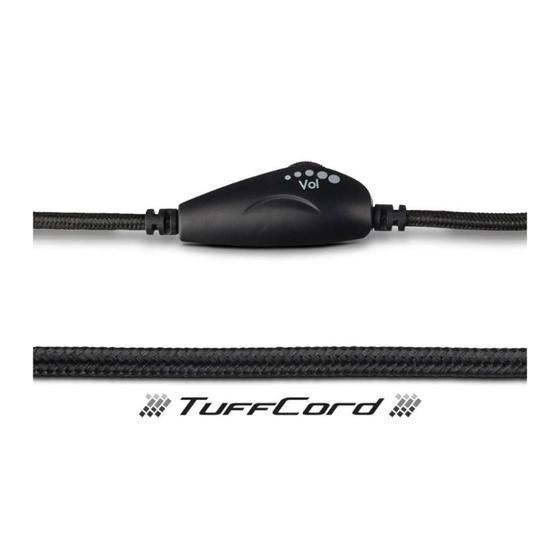 Imagem de Headset estéreo com Plugue P2 e saída única de cabo
