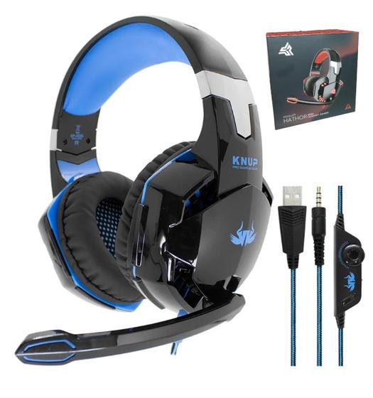 Headset Fone de Ouvido Knup Video Game Gamers Pc Celular Computador