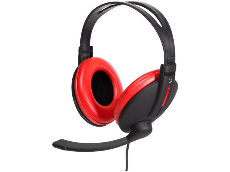 Imagem de Headset Gamer Bright 0206 P2 Preto e Vermelho