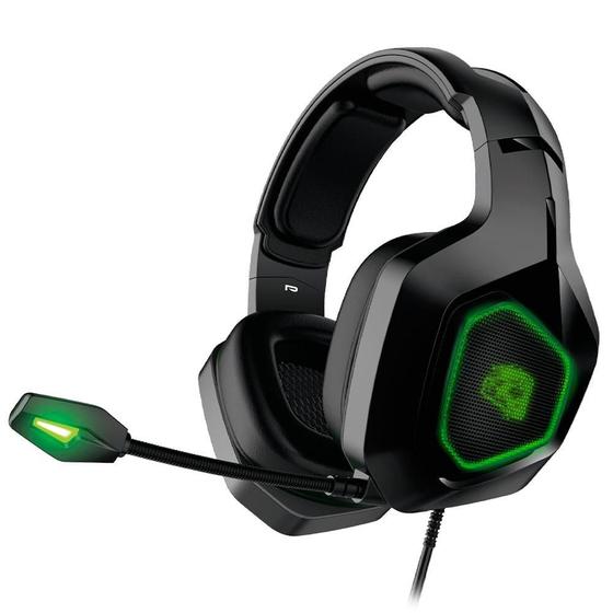 Headset Gamer ELG Revenge, LED Verde, Surround 7.1, USB, Preto HGRE71