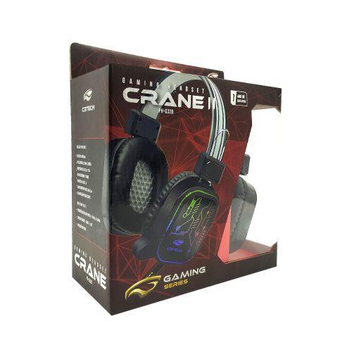 Imagem de Headset gamer estereo crane preto ph-g320bkv2 usb c3 tech