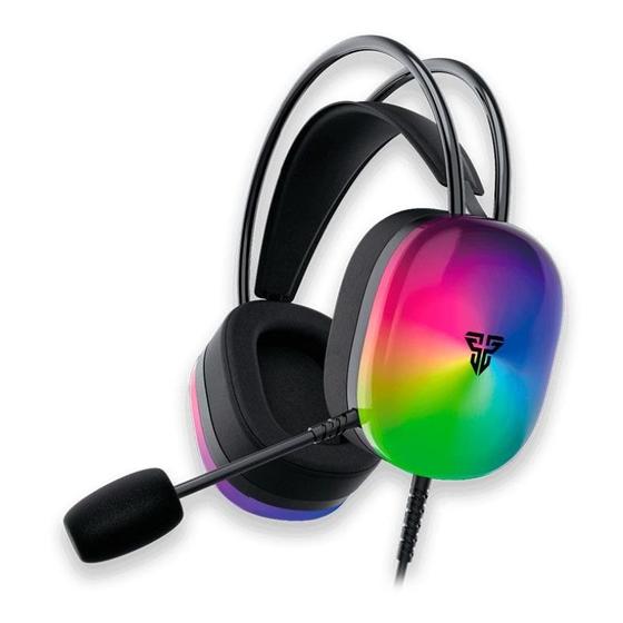 Imagem de Headset Gamer Fantech Aurora HG29, RGB, Som Surround 7.1, Drivers 50mm, Preto, HG29-BK