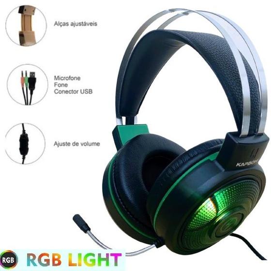 Imagem de Headset Gamer Fone Gamer Com Adaptador para PC e Games