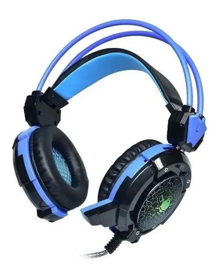 Imagem de Headset Gamer Fone Ouvido com Microfone Infokit X-Soldado Cabo Reforçado e LED, PC, Jogos -GH-X30