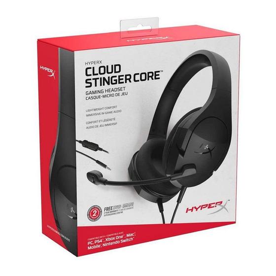 Headset gamer hyperx cloudx stinger core black Pc. Menor preço em Headset gamer hyperx cloudx stinger core black Pc.