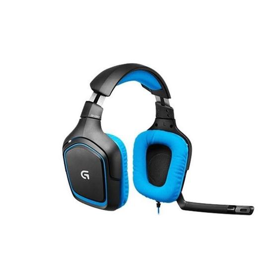 Headset Gamer Logitech G G430 7.1 Surround USB Preto e Azul Menor preço em Headset Gamer Logitech G G430 7.1 Surround USB Preto e Azul