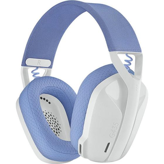 Headset Gamer Logitech G435 Sem fio Bluetooth USB Branco - 981-001073 Menor preço em Headset Gamer Logitech G435 Sem fio Bluetooth USB Branco - 981-001073