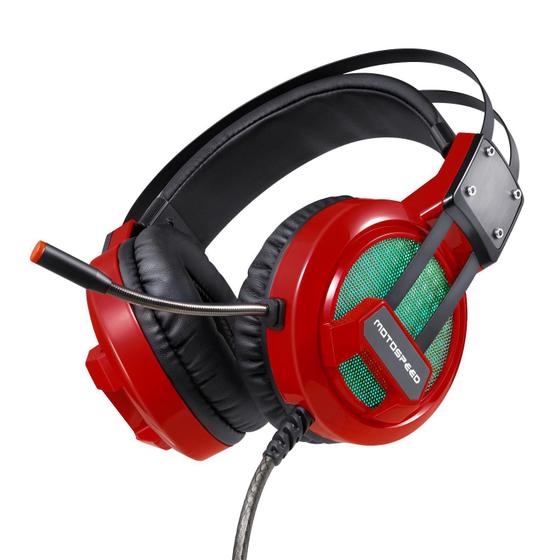 Imagem de Headset Gamer Motospeed H10 Fone E Microfone Vermelho
