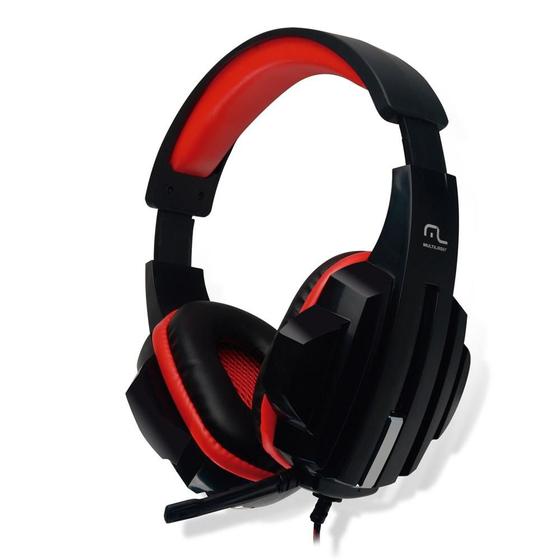 Headset Gamer Multilaser P2 Preto/Vermelho - PH120 Menor preço em Headset Gamer Multilaser P2 Preto/Vermelho - PH120