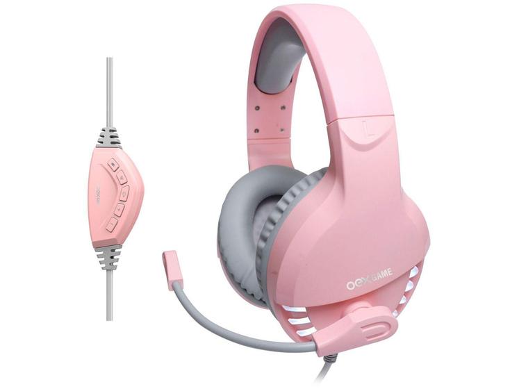 Imagem de Headset Gamer OEX Game PC 7.1 Canais - USB HS414 Pink Fox