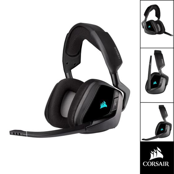 Headset Gamer Profissional Corsair Void Elite Wireless Rgb Headset