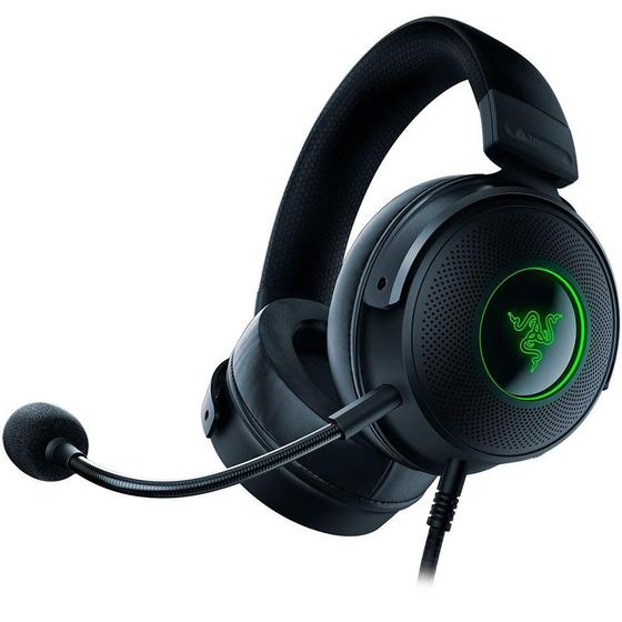 Imagem de Headset Gamer Razer Kraken V3 HyperSense, Chroma, USB, Som Surround 7.1, Drivers 50mm, Preto - RZ04-03770100-R3U1