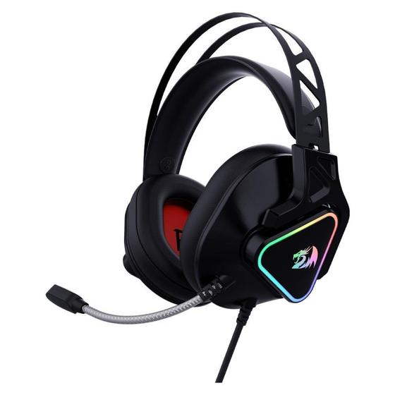 Imagem de Headset Gamer Redragon Cadmu, RGB, Som Surround 7.1, Drivers 53mm, USB, Preto - H370