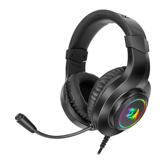 Imagem de Headset Gamer Redragon Hylas, RGB, Drivers 50mm, P3, USB para Iluminação, Preto - H260RG