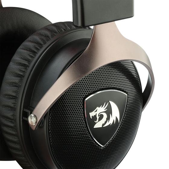 Imagem de Headset Gamer Redragon Icon H520 / 3.5MM / Controlador USB / Adaptador P2 - Preto