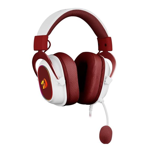 Fone de Ouvido Zeus Rgb Cherry Redragon H510rgb-red