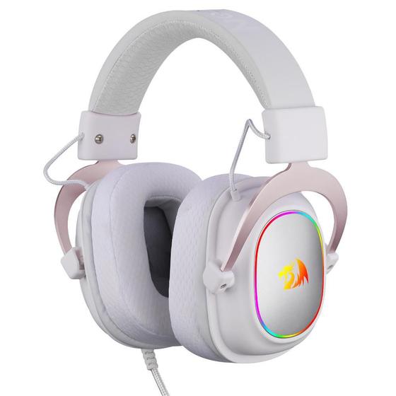 Headset Gamer Redragon Zeus X, USB, Surround 7.1, RGB, WhiteRose, H510WR-RGB Menor preço em Headset Gamer Redragon Zeus X, USB, Surround 7.1, RGB, WhiteRose, H510WR-RGB