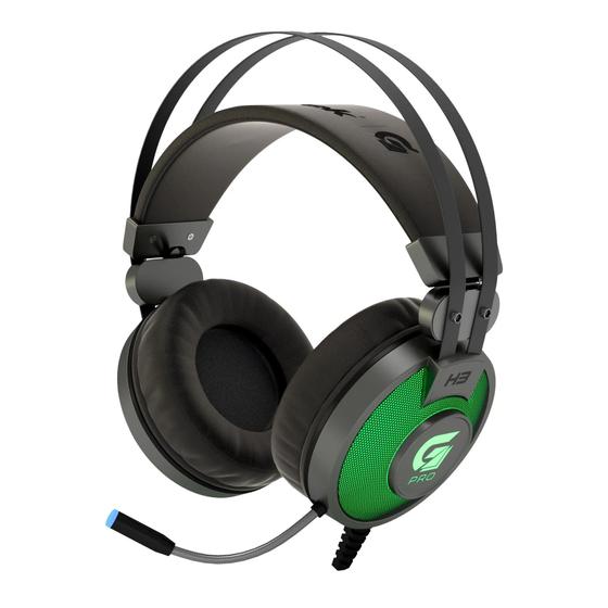 Headset Gamer RGB G Pro H3 Cinza 