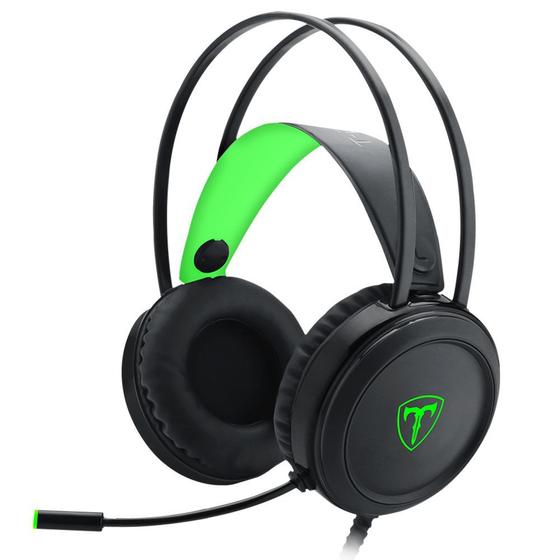 Imagem de Headset Gamer T-Dagger Ural, Preto e Verde - T-RGH202