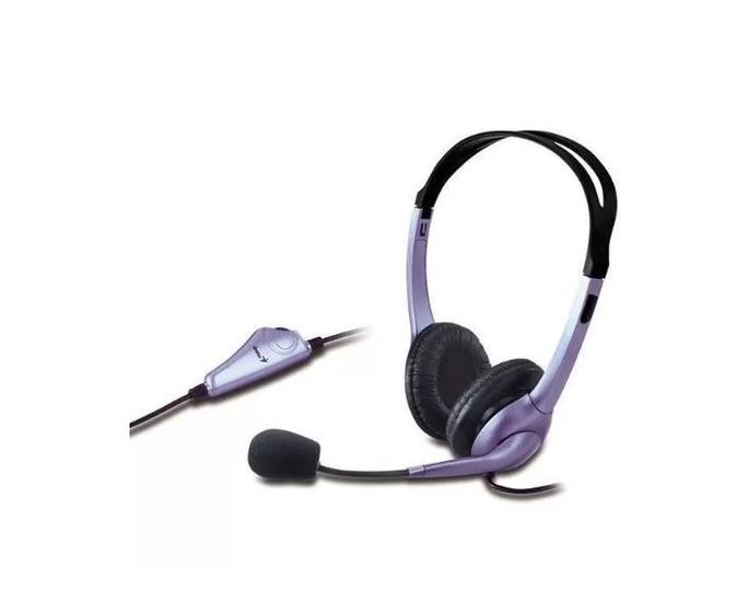Imagem de Headset Genius HS-04S (Controle de volume / P2 / Headband / 20 Hz - 0KHz / 100 Db / Cabo 2m)