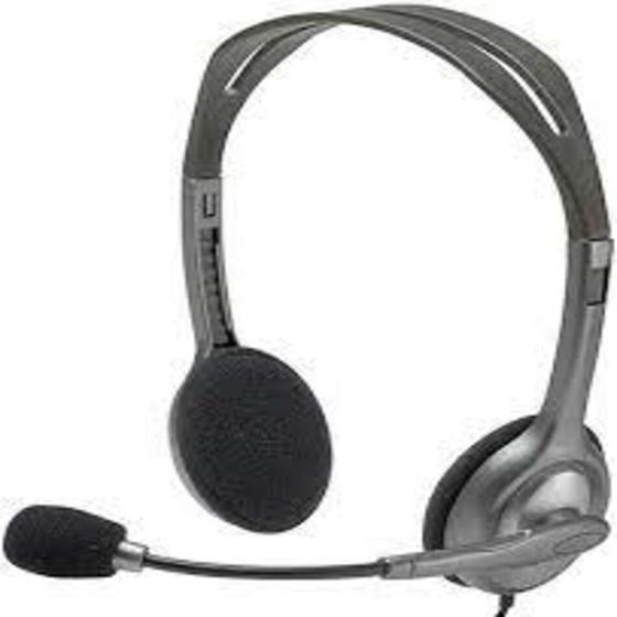 Headset Logitech H111 P3 com Microfone Menor preço em Headset Logitech H111 P3 com Microfone
