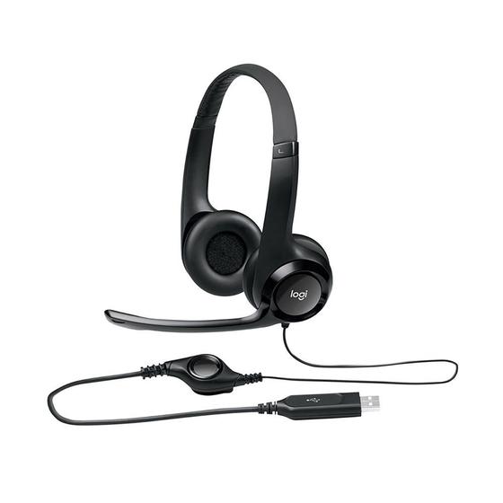Imagem de Headset Logitech H390 981-000014 - com Fio - Preto