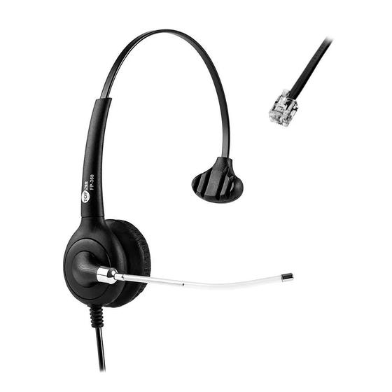 Imagem de Headset MonoAuricular RJ9 FP-360 Premium Top Use Posição Normal