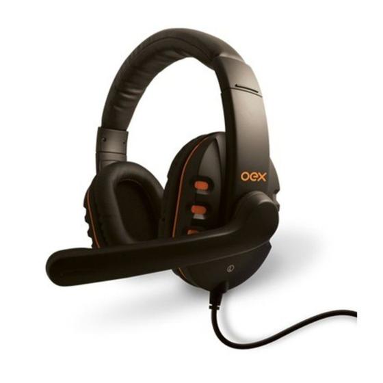 Imagem de Headset Oex Action Preto com Laranja HS-200