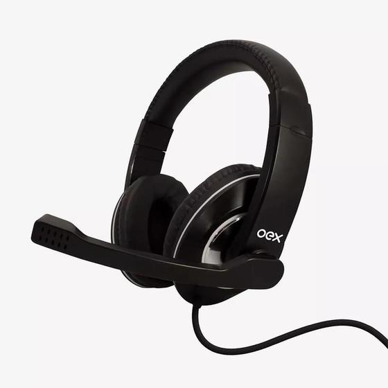 Imagem de Headset Oex Prime USB com Microfone Preto - HS-201