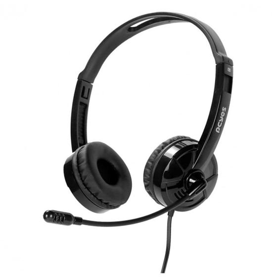 Imagem de Headset Office Pcyes HB500, Driver 30mm, USB, Preto - PHB500