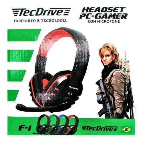 Imagem de Headset PC Gamer com Microfone e Plug3.5 TecDrive F-1 -X-cell