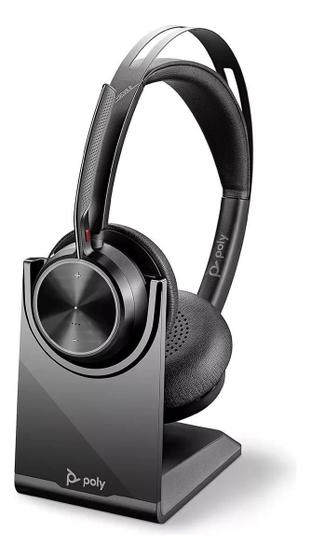 Headset Poly Voyager Focus 2 Usb-C Bluetooth Base Msteams Menor preço em Headset Poly Voyager Focus 2 Usb-C Bluetooth Base Msteams