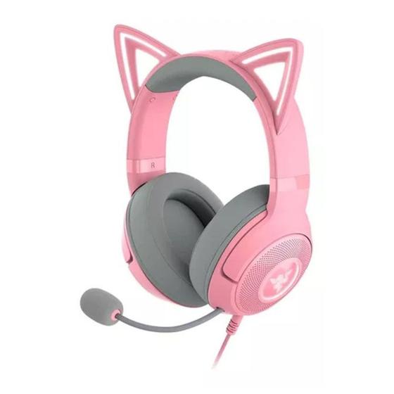 Imagem de Headset Razer Kraken Kitty V2, USB, Quartz