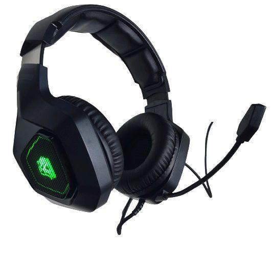 Headset Revenge Conexão Usb 7.1 Fone e Microfone Led Verde Gamer ELG