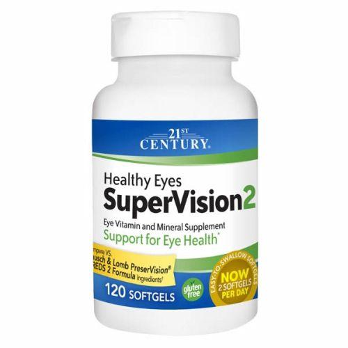 Imagem de Healthy Eyes Supervision 2 120 Softgels da 21st Century (pacote com 4)